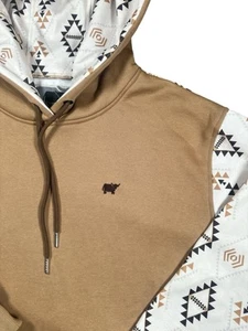 Calf Ranch Western Aztec Hoodie Pullover Sweatshirt Mens Sz XXl Cowboy NWOT - Picture 1 of 11