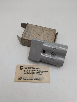 Anderson Power Products SB 350A 600V GRAY Connector Housing only 906-BK - Image 1 of 4