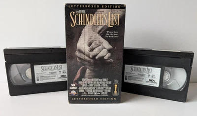 VHS Schindler's List 1994 2 Tape Letterboxed Edition Box Set Steven Spielberg - Image 1 of 4