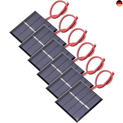 GTIWUNG 6 Stück 3V 0.3W 65X48mm Mikro-Mini-Solar-Panel-Zellen Sonnenkollektor  - Bild 1 von 2