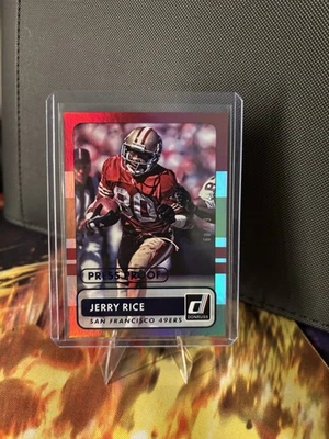 2015 Panini Donruss - Jerry Rice Press Proof Blue /99 #164 49ers HOF - Image 1 of 2