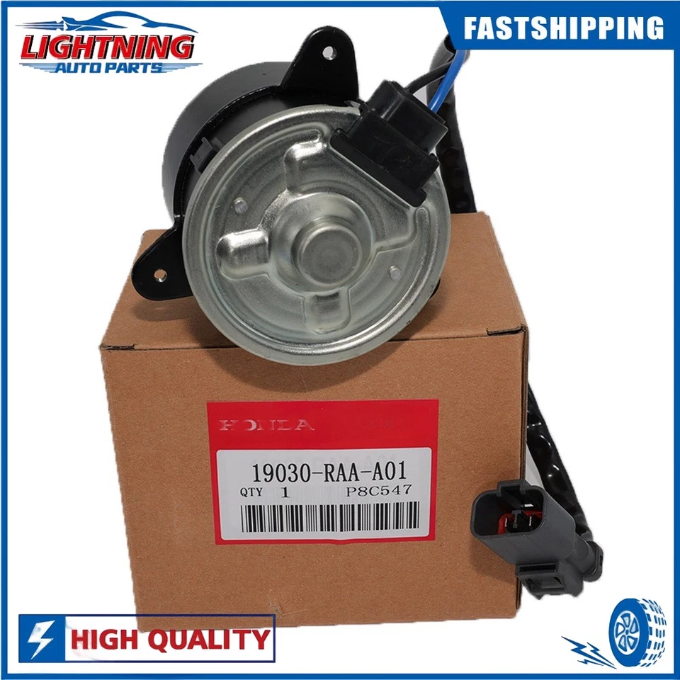 19030-RAA-A01 Replacement Radiator Cooling Fan Motor for Honda Accord 2003-2007 - Изображение 1 из 4