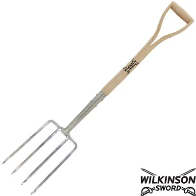 Wilkinson Sword Stainless Steel Digging Fork Garden Hand Tool - 100cm - 1111112W - Image 1 of 4