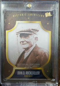 Collectors Card Historic Americans John D. Rockefeller Industrialist Sealed Case