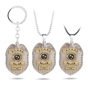 Resident Evil STARS RaccoonPolice DEP Keyrings pendant necklace zinc alloy gift - Picture 1 of 10