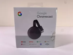 Google Chromecast 3a generazione HD NUOVO sigillato streaming multimediale digitale antracite nc2-6a5 - Foto 1 di 6