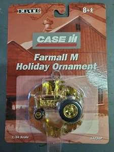 Ertl 1/64 Farmall M Gold Christmas Ornament - Picture 1 of 2