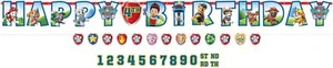 Paw Patrol Adventures Puppy Dog Cartoon Birthday Party Decoration Letter Banners - Picture 1 of 1