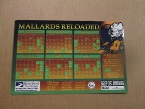 UHL Quad City Mallards Vintage Circa 2005-06 Team Logo Magnet Schedule - Picture 1 of 1