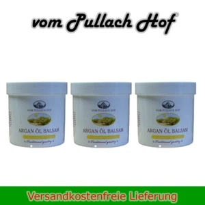 Argan Öl Balsam 3 x 250ml vom Pullach Hof Feuchtigkeits Haut Pflege Creme Balsam - Bild 1 von 3