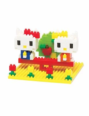 Nanoblock® Hello Kitty and Mimmy in the Park 58362 Nuevo en caja NUEVO Kit de construcción de bloques Foto 1 de 3