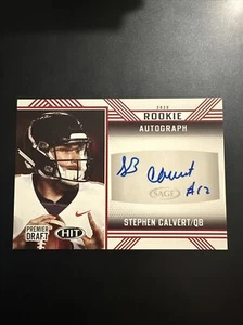 Stephen Calvert 2020 Sage Hit Premier Draft Rookie Autograph Liberty Flames - Picture 1 of 2