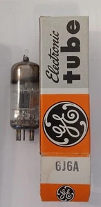 Tubo de vacío 6J6A de lote antiguo GE doble triodo - Imagen 1 de 1