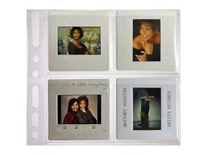 4x Whitney Houston Arista Promotional Photo Slide Transparency 35mm Bodyguard
