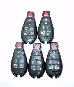 LOT 5 OEM CHRYSLER TOWN & COUNTRY KEYLESS REMOTE FOB FOBIK CASE SHELL IYZ-C010 - Picture 1 of 2