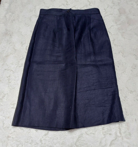 Gonna Valentino V Studio donna lino carriera linea A taglia 38 4 nera Made in Italy