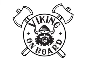 Viking on Board Van Car Sticker - Vikings decals | Single colour only - Picture 1 of 6