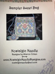 Nostalgic Needle Sharon Cohen Sampler Sweet Bag chart instruction booklet - Picture 1 of 3