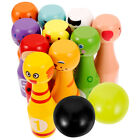  Bowling Ball Toy Kit Kids Balls Educational Toys Playset Game Toddlers Animal