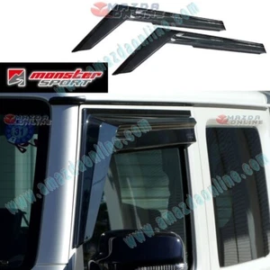 Monster Sport Clip-on Type Smoke Window Visors fits Suzuki Jimny Sierre JB74 - Picture 1 of 6
