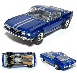 1 Stck. 2023 AFX MEGA-G+ 1966 FORD MUSTANG FASTBACK metallic blau HO Slot Auto LOSE - Bild 1 von 4