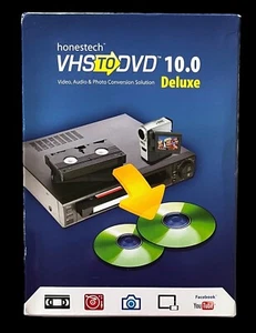 HONESTECH VHS to DVD 10.0 Deluxe VDD10H Video Audio Photo Converter - NEW SEALED - Picture 1 of 3