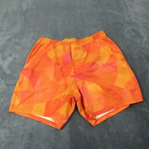 Lululemon Men’s XL Pace Breaker Shorts 7” Orange Red Geometric Print Linerless R - Picture 1 of 9