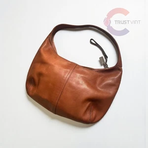 COACH Shoulder Bag H2K-9227 Brown Leather Vintage Tote Handbag Purse Japan - Picture 1 of 5