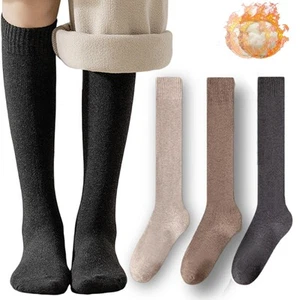 Thigh KneeHigh Thermal Women Socks Warm Long Winter Boot MidCalf Stocking - Picture 1 of 7