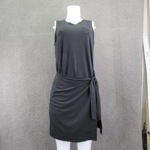 Beyond Yoga Kleid Damen groß schwarz ärmellos seitlich gebunden Tencel Made in USA - Bild 1 von 17