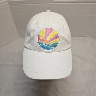 Sombrero bordado sol para mujer adulto ajuste cuero correa nuevo sin etiquetas blanco por Adams Foto 1 de 4