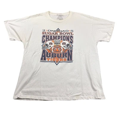 Camiseta DE COLECCIÓN Y2K '05 Auburn Tigers Sugar Bowl Champions XL NCAA Fútbol Foto 1 de 4