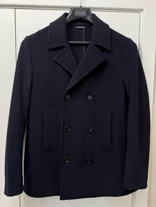 Hugo Boss Black Wool Double Breasted Unlined Jacket Size XL Excellent Condition - Picture 1 of 17