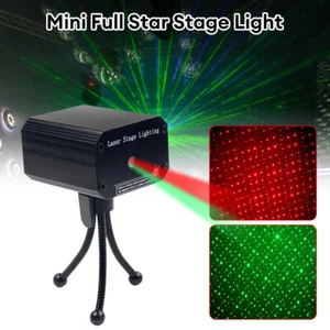 Mini Laser Projector Stage Lights LED RGB Disco Lighting Xmas Party KTV DJ Light - Picture 1 of 13