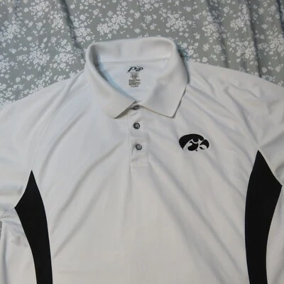 Iowa Hawkeyes -Pro Player - Golf Polo White  men's XL - Image 1 of 4