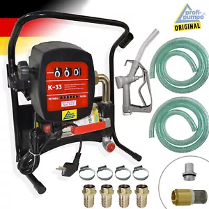 DIESELPUMPE 230V HEIZÖLPUMPE ELEKTRISCH PUMPE DIESEL MAN. ZAPFPISTOLE ZÄHLWERK - Bild 1 von 5
