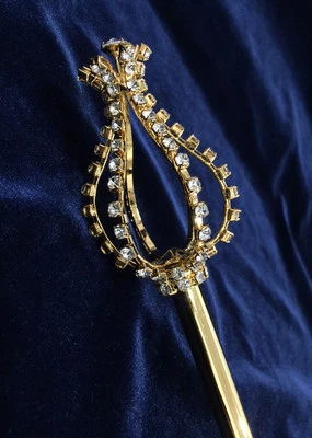 Cetro de tulipán con pedrería cristalina.19" de alto (incluye parte superior de 3".Elige tu color Foto 1 de 4