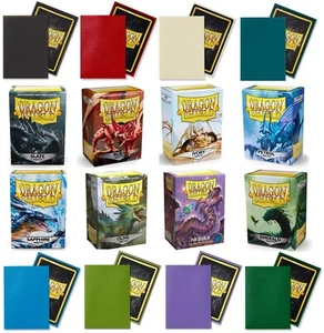 Dragon Shield MATTE - 100 Standard Size Sleeves Buste Protettive - MTG Pokemon - Foto 1 di 6