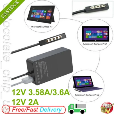 24W/48W Charger Power Adapter for Microsoft Surface 2 RT Pro 1 2 Windows Tablet - Image 1 of 4