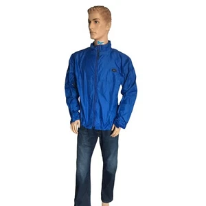 Giacca a vento uomo REI ventilata blu nylon taglia L zip corsa escursionismo schiena Pock - Foto 1 di 12