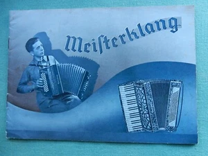Katalog Akkordeon Meisterklang Gebr. Ludwig Zwota um 1930 Harmonika Instrumente - Bild 1 von 16