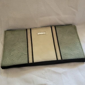 New Miche Classic Handbag Jodi Shell ONLY Green Sage Tan Faux Leather Embossed - Picture 1 of 3