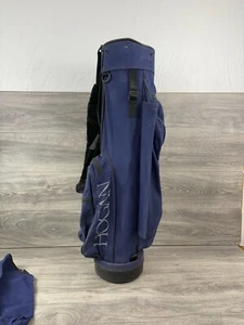 Ben Hogan Vintage 80's AMF Sun Jet Carry Golf Cart Bag Caddy Navy Blue USA Made! - Picture 1 of 6