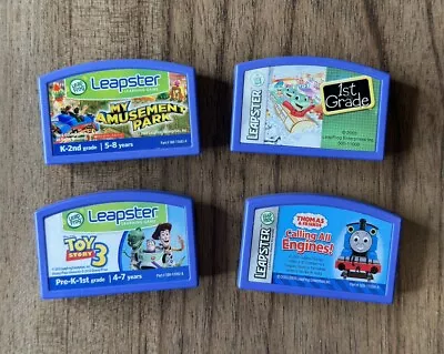 UNTESTED Lot of 4 Leapfrog Leapster Learning Games Carts Only Toy Story 3 & More - Image 1 of 3