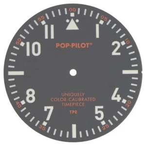 Dial for Miyota 2035 - POP-PILOT, black, 37 mm - Picture 1 of 1