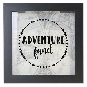 Lawrence 8x8 Adventure Fund Shadow Box - Black (Same Shipping Any Qty) - Picture 1 of 6