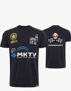 Nintendo Super Mario Kart Jersey T-Shirt Nintendo World NY Bowser Peach Luigi XL - Picture 1 of 1