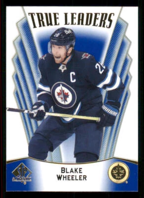2021-22 SP Authentic True Leaders Blue #TL19 Blake Wheeler - Image 1 of 2