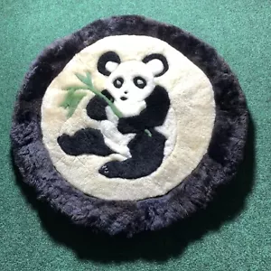 Alpaca WoolPanda Bear Huge Pillow Wall Hanging Rug - Picture 1 of 8