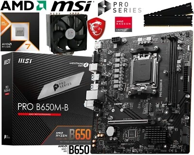 Aufrüstkit PC Bundle AMD Ryzen 7 9800X3D bis 64GB DDR5 mit TPM 2.0 MSI PRO B650M - Bild 1 von 4